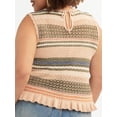 thumbnail image 4 of Jessica Simpson Women's Plus Reya Sweater Tank, Sizes 0X-4X, 4 of 6