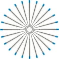 thumbnail image 2 of DunBong Ink Pen Refills Medium Point, 1.0 mm, Blue, 5 Count, 5 Pack, 2 of 5