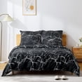 thumbnail image 5 of Chic Bed Sheet Set, Fade Resistant Microfiber Bedding with Marble Pattern for Elegant Spaces, 5 of 5