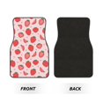 thumbnail image 2 of Naloa Strawberry Car Foot Mat Set of 4 Pieces - Universal Floor Liner Neoprene Full Set Floor Mats for Cars Trucks SUV, 2 of 7