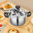 thumbnail image 2 of 5L Stainless Steel Pressure Cooker with Safety Features, Quick Cooking, Non-slip Handles, Compatible with All Stoves, Large Capacity for Family Meals, 2 of 14