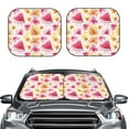 thumbnail image 2 of Windshield Sun Shade, Colorful Watermelon Foldable Car Sun Shade Windshield For Front, 2 Pieces, 2 of 4