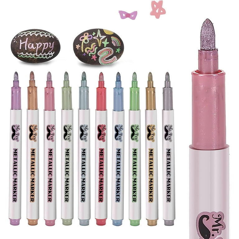 Mr. Pen- Metallic Paint Markers,10 Colors, Metallic Markers for