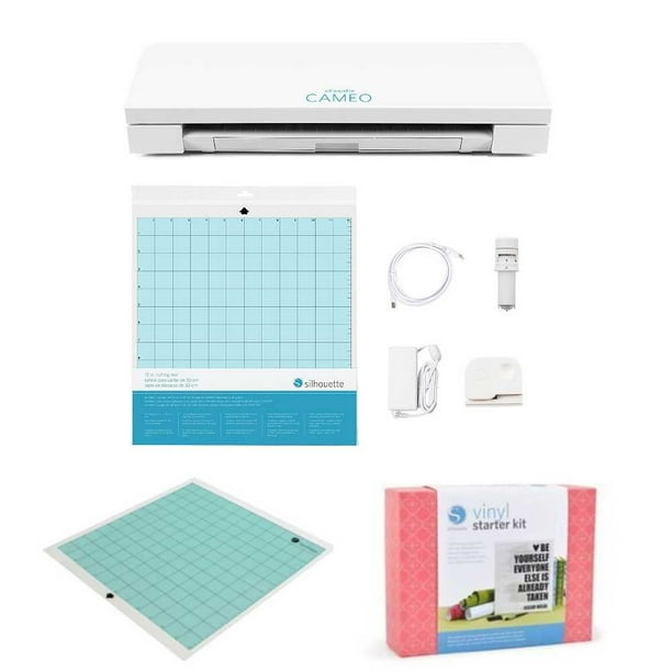 Silhouette Cameo 3 Vinyl Starter Kit Bundle W Pixscan Cutting Mat Walmart Com Walmart Com