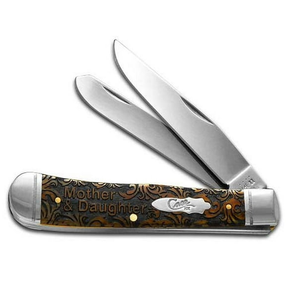 Case xx Knives Mother & Daughter Antique Bone Trapper 1/500 Stainless Pocket Knife