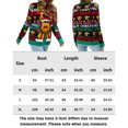 thumbnail image 2 of Suéter Navideño Suéter de Navidad para mujer Elk Tree Printed Knit Funny Ugly Xmas Pullover prendas de vestir exteriores Cgtredaw Amarillo S para Mujer, 2 of 7