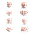 thumbnail image 6 of sunsanly Car Pig Ornament Cartoon Hand Painted Cute Burr-free Decorative Resin Lovely Peach Pig Resin Crafts Household Decor, 6 of 8