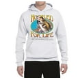 thumbnail image 2 of Wild Bobby, Hooked For Life Matthew 4:19 Quotes, Inspirational/Christian, Unisex Graphic Hoodie Sweatshirt, White, X-Large, 2 of 3