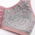 thumbnail image 4 of Woman Oversized Wireless Bra Front Button Push Up Underwear Bra, 4 of 4