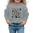 thumbnail image 2 of Chandail à Capuche d'Halloween pour Filles, Doux et Confortable, Tenue Décontractée Automne Hiver pour Tout-Petits, Manches Longues, Col Rond, 2 of 3