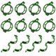thumbnail image 1 of Plant support garden clips for twine/vines/trellis 100-pack Green, 1 of 5