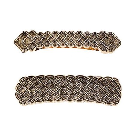 2Pcs Womens Classic Barrettes Metal Hair Clip Clamp Hairpin