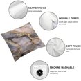 thumbnail image 4 of Acheng Pink Marble Decorative Throw Pillow Cover Case,Marble Outdoor Pillow Cases Square Standard Cushion Covers for Sofa Couch Bed Car,2 Pcs White, 4 of 6