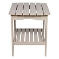 thumbnail image 4 of Shine Company Rectangular Traditional Wood Indoor/Outdoor Side Table in Gray, 4 of 5