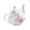 Pink tea, variant on Giaone Ergonomic Handle Ceramic Teapot With Floral Pattern And Gold Trim Porcelain Tea Pots Suitable For Gifting