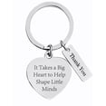 thumbnail image 3 of Teacher's Day Keychain for Teachers It takes a big heart Graduation Gift Engraved Metal Keychain, 3 of 4