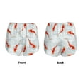 thumbnail image 3 of Pofeuu Koi Fish Corals,Spring Summer Print Women's Athletic Shorts Running Workout Shorts Tummy Control Quick Dry Gym Shorts with Pockets Double layer sports shorts-XX-Large, 3 of 7