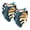 Multi-colored 3, variant on PhooArto Turtles on Wood Dog Bandanas, 2 Pack Soft Washable Pet Scarf Triangle for Large Dogs Puppies and Cats