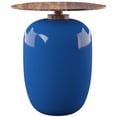 thumbnail image 1 of SEI Furniture Kenova Round Outdoor Accent Table in Blue/Brown, 1 of 7