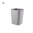 thumbnail image 4 of Bearachild Minimalist Trash Enlarged Opening Minimalist Dustbins Can Can Uncovered Trash For Hotel Minimalist Trash Household Can Suministros de limpieza para el hogar gris 8L, 4 of 6