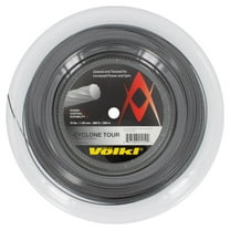 VOLKL Cyclone Tour | Tennis Racquet String | Spin & Control | Ten-sided co-polymer (Anthracite, 18, Reel)