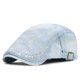 thumbnail image 1 of Sombreros para hombre, estilo antiguo, lavados, desgastados, rotos, boina vaquera, sombrero inglés con visera ancha, sombrero de rayón para hombre., 1 of 3