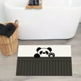 Pandas Diatom Mud Carpet Absorbs Water Quickly Dirt Resistants Cute