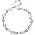 thumbnail image 1 of Pulsera con dije de estrellas centelleantes, pulsera de estrellas con cuentas, pulsera minimalista, pulsera para uso diario, pulsera de eslabones, pulsera celestial, regalo, 1 of 4