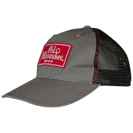 Old Milwaukee Beer Logo Pre-Curved Adjustable Trucker Hat | Walmart Canada