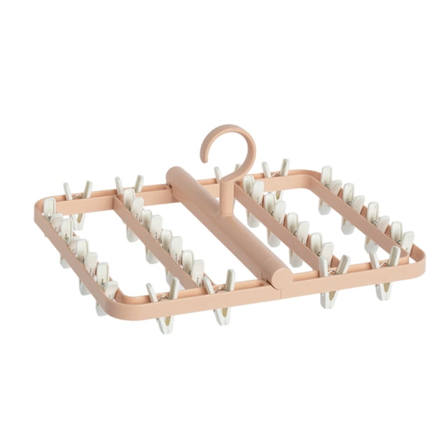 Clothes Racks for Hanging Clothes Hanging Clothes Rack Clothes Rack Laundry Clothes Rack Clothes Rack Clothes Rack with Foldable Hanging Points 24 Clip Household Socks Underwear Underwear