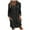 S-Black, variant on Kcodviy Womens Casual Solid Muslim Comfortable Dress Abaya Islamic Long Womens Fall formal Dress Sleeve Dress Under Dress