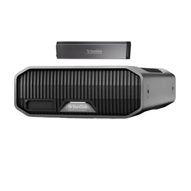 Disco Duro SanDisk Professional G-Drive con Interfaz USB-C 10GBPS (22TB) Paquete Pro-Blade SSD Mag (1TB) (2 Artículos)