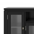 thumbnail image 3 of Cosmopolitan 72 inch Wide Solid Wood TV Stand in Black For TVs up to 80 inches, 3 of 13