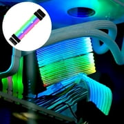 PCIe Cable PSU Sleeved Extension Cable GPU Cables Extension RGB Cable for PC Black 24PIN