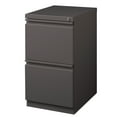 thumbnail image 3 of Hirsh 20" Deep Mobile Pedestal File Cabinet 2 Drawer File-File, Letter Width, Medium Tone Brown, 3 of 6