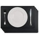 thumbnail image 4 of 8 Manteles Individuales Resistentes Al , Manteles Individuales de Artificial, Impermeables, Antideslizantes, Manteles Individuales de Cocina Lavables, (Negro), 4 of 5