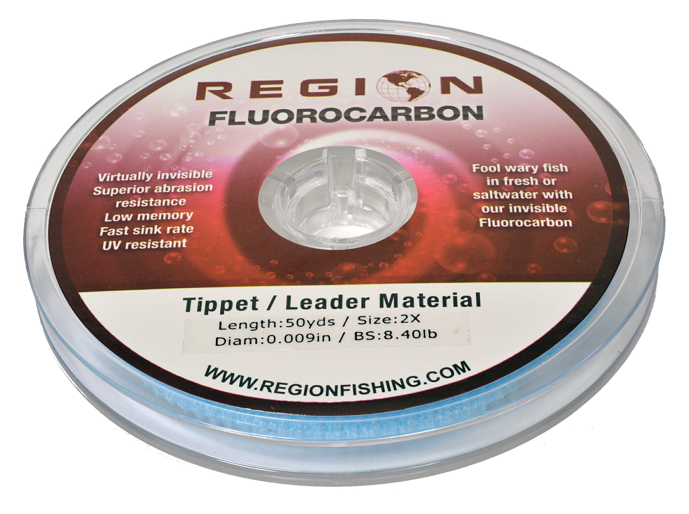 Fluorocarbon Tippet 0X thru 7X in 50 Yard Spools