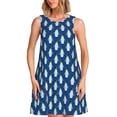 thumbnail image 1 of Fotbe Beautiful King Penguin Pattern Vestido de Verano sin Mangas para Mujer – Vestido Midi Línea A, Estilo Camiseta Floral, Vestido Playero Casual y Fluido, 1 of 7