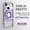 Lightpurple, variant on Magnetic for iPhone 13 Case with Invisible Stand[Compatible with MagSafe][Full Camera Lens Protector][Military Drop Protection] Shockproof Not Yellowing Clear for Women Men,Black