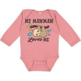 thumbnail image 3 of Inktastic My Mawmaw Loves Me with Sloth and Hearts Boys or Girls Long Sleeve Baby Bodysuit, 3 of 5