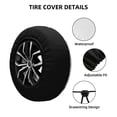 thumbnail image 2 of KLL Bee Pattern 14-17 inch Spare Tire Cover Universal Wheel Protector for Truck SUV Trailer Camping Rv Tire Covers-17 inch, 2 of 6