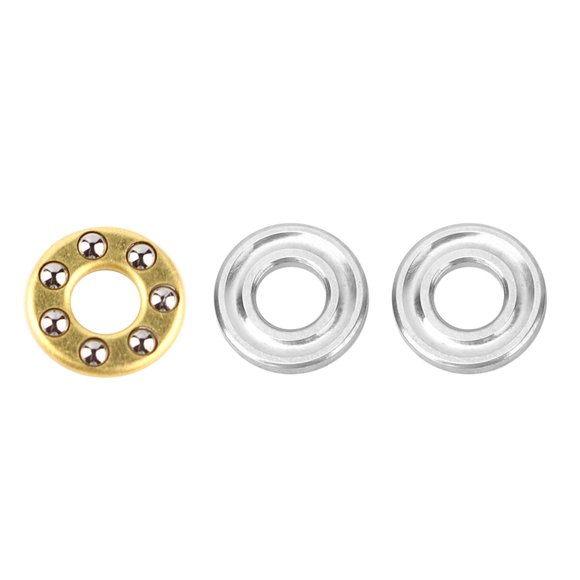 Thrust Bearings, Mini Bike Jack Shaft Bearing 10pcs Thrust Ball Bearing Miniature High Precision Flat Steel Bearings Set