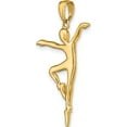 thumbnail image 6 of 14K Yellow Gold Ballet Dancer Pendant (35 X 20) Made In Peru c3126, 6 of 6