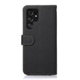thumbnail image 3 of KHAZNEH RFID Blocking Litchi Texture Wallet Stand Leather Protective Phone Case Shell Gift compatible Samsung Galaxy S22 Ultra 5G, 3 of 5