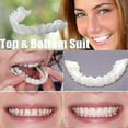 thumbnail image 2 of A Pair Upper Lower High Quality Denture Instant Smile Comfort Fit Flex Cosmetic Teeth Denture Teeth Top Cosmetic Veneer High Quality, 2 of 5