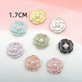 thumbnail image 2 of BUYISI Diy Projects Diamond Flower Embellishment Flat Back Design Rhinestone Flower Pearl Embellishment Diy Wedding Scrapbook Yellow, 2 of 5