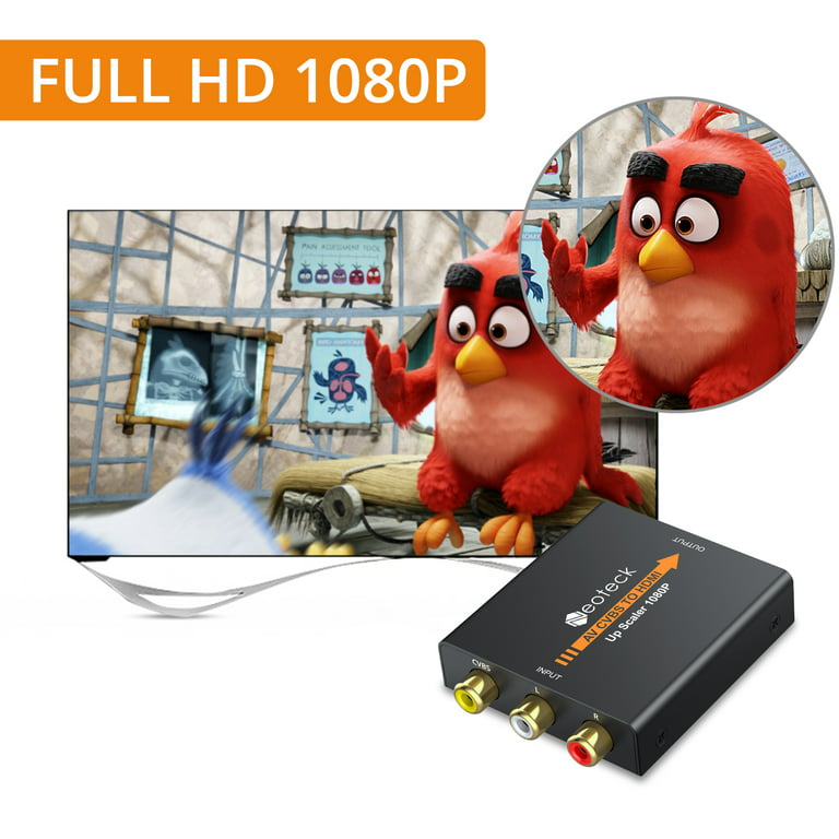 Xcsource - XCSOURCE RCA Composite CVBS AV vers HDMI Audio Vidéo Adaptateur  HD Convertisseur Boîte NTSC / PAL Commutateur AC1368 - Câble HDMI - Rue du  Commerce