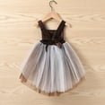 thumbnail image 3 of Baby Girl Christmas Dress Newborn Sleeveless Striped Romper Dress Turkey Bodysuit Tulle Dresses Thanksgiving Clothes, 3 of 9