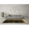 thumbnail image 3 of Ahgly Company Indoor Round Abstract Brown Modern Area Rugs, 4' Round, 3 of 4