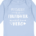 thumbnail image 4 of Inktastic My Daddy is a Firefighter and a Hero Boys or Girls Long Sleeve Baby Bodysuit, 4 of 5